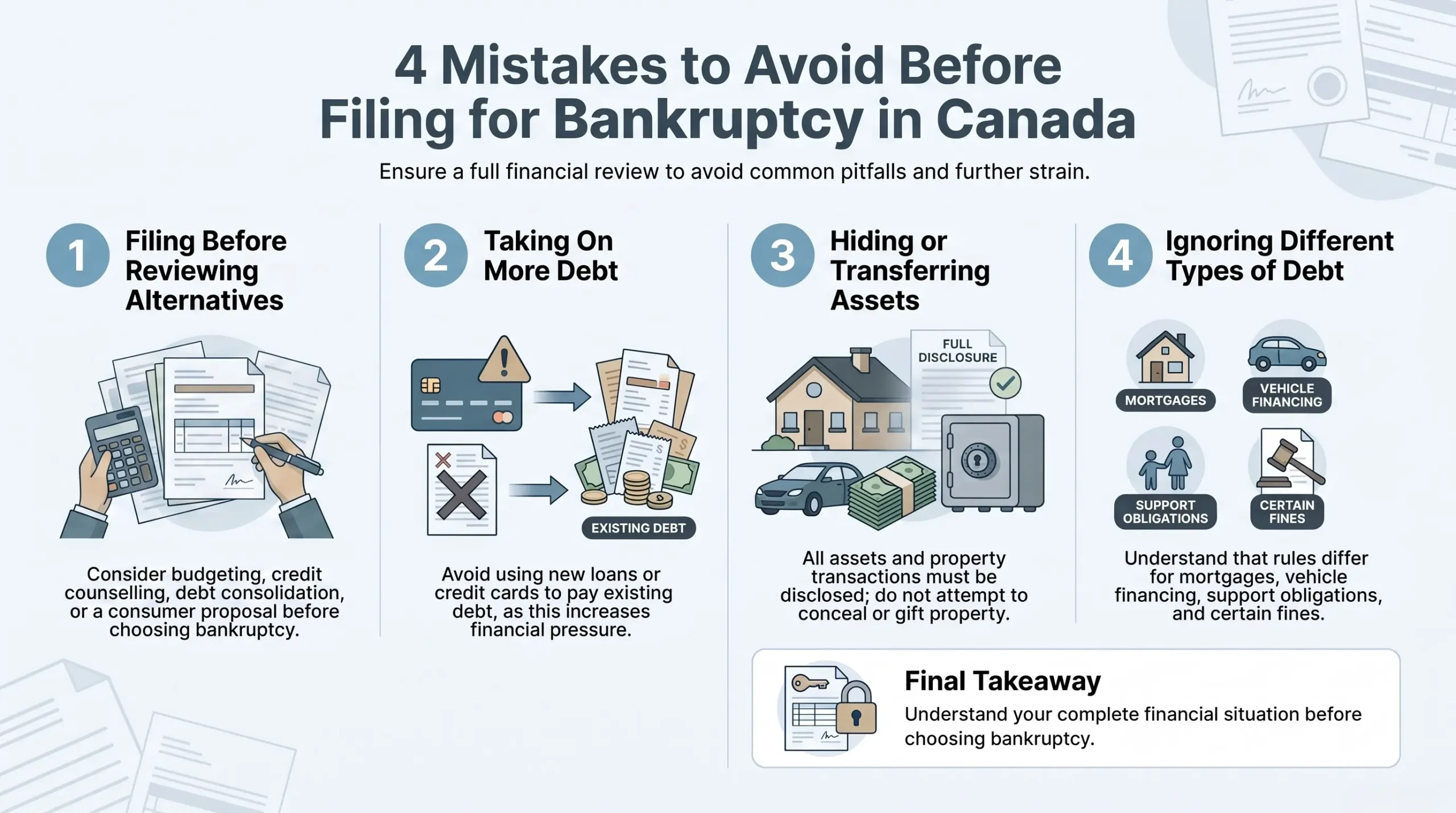 Avoiding Bankruptcy Mistakes in Canada