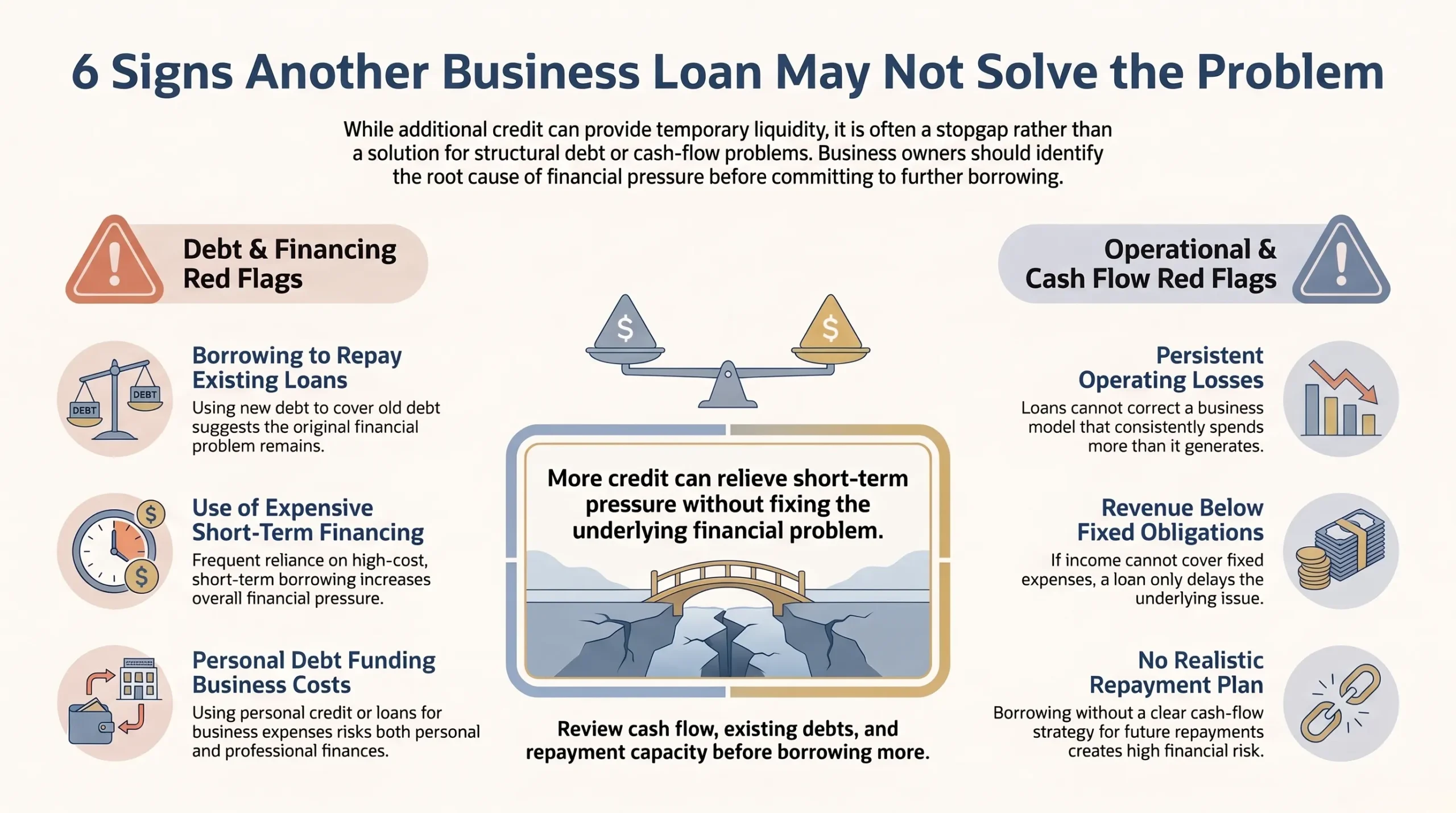 Six Business Loan Warning Signs